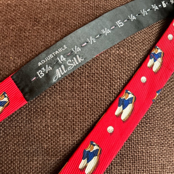 Old School Golf Shoes Bow Tie in Red by Southern Proper - Picture 4 of 9